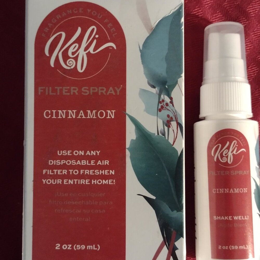 NEW Kefi Air Filter Spray – Cinnamon – 2-ounce spray bottle